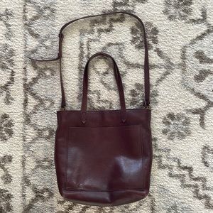 Madewell Leather Medium Transport Tote Bag